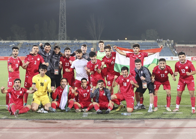  فريق شباب طاجيكستان لكرة القدم (تحت 20 سنة) يحتل المركز الأول في المجموعة “الأولى” من تصفيات كأس آسيا 2023