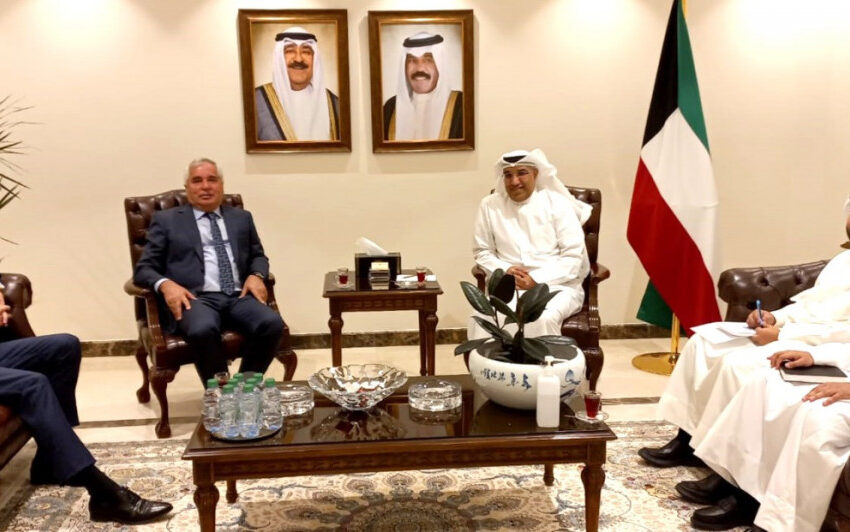 لقاء مشترك بين سفير جمهورية طاجيكستان لدى دولة الكويت ، و سفير مملكة هولندا لورانس ويستهوف و نائب وزير خارجية دولة الكويت