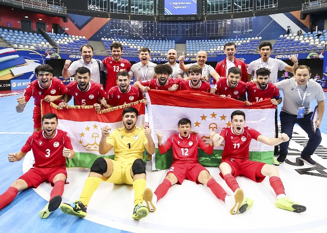  يحتل منتخب طاجيكستان لكرة الصالات إلى ربع نهائي كأس آسيا 2022