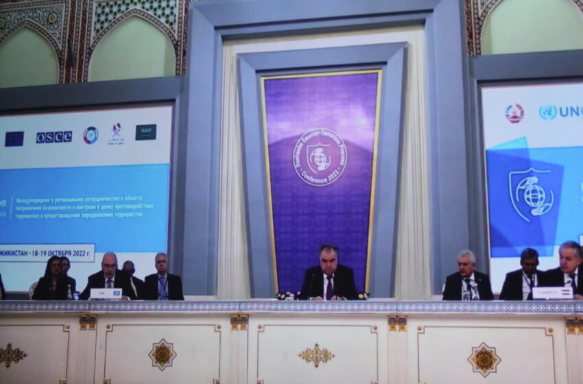يُعقد المؤتمر الدولي الرفيع المستوى بشأن “التعاون الدولي والإقليمي في مجال الأمن وإدارة الحدود لمكافحة الإرهاب ومنع حركة الإرهابيين” في قصر سامان