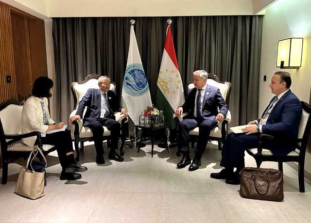 مناقشة القضايا المدرجة على جدول أعمال منظمة شنغهاي للتعاون مع الاهتمام بتعزيز مبادرات ومقترحات طاجيكستان