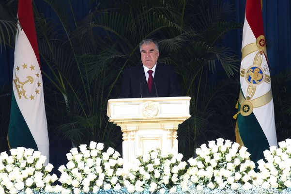  رسالة تهنئة من فخامة رئيس جمهورية طاجيكستان، إمام علي رحمان بمناسبة الذكرى الثانية والثلاثين لاستقلال الدولة