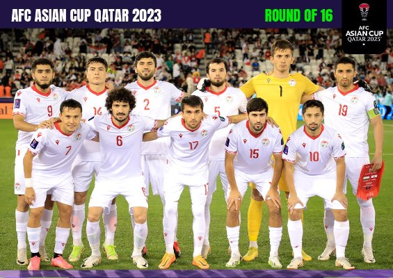  سيلعب منتخب طاجيكستان ضد منتخب الإمارات العربية المتحدة في الدور ثمن النهائي 1/8