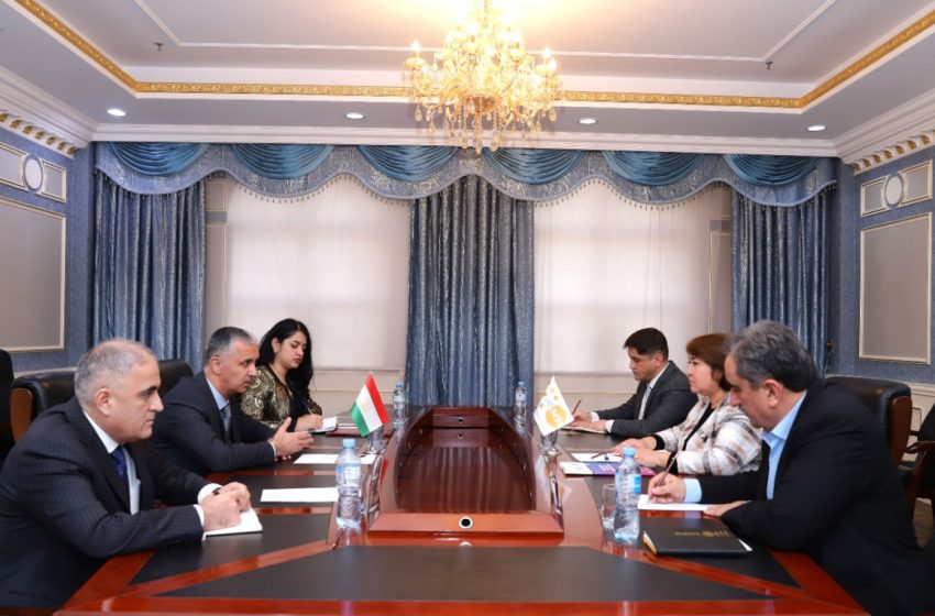  لقاء  النائب الأول لوزير الخارجية  خارجية جمهورية طاجيكستان مع ممثل صندوق الأمم المتحدة للسكان في طاجيكستان