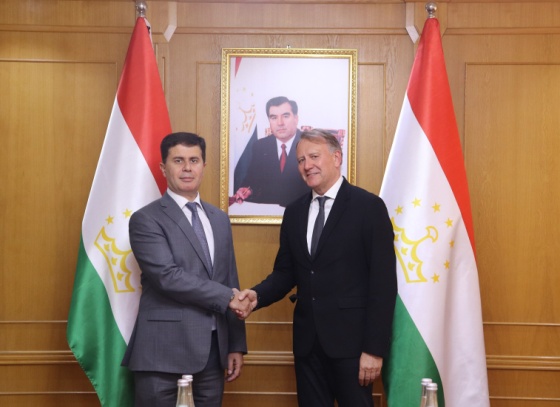 Tajik Minister of Economic Development meetes with the Director of the German Development Bank in Central Asia
