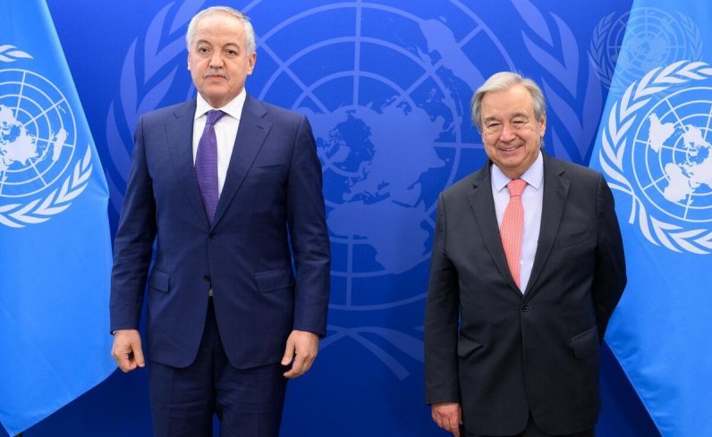  Sirojiddin Muhriddin Informs UN Secretary-General in Detail About the Latest Developments on the Border Between Tajikistan and Kyrgyzstan