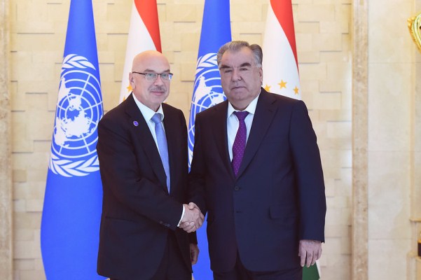  President Emomali Rahmon Meets Under-Secretary-General of the United Nations, Head of the UN Office of Counter-Terrorism Vladimir Voronkov