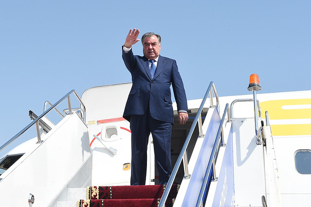  President of Tajikistan Emomali Rahmon heads to Pakistan