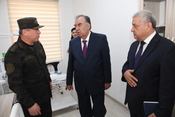  President Emomali Rahmon Opens Hospital Clinic of the Ministry of Internal Affairs in GBAO