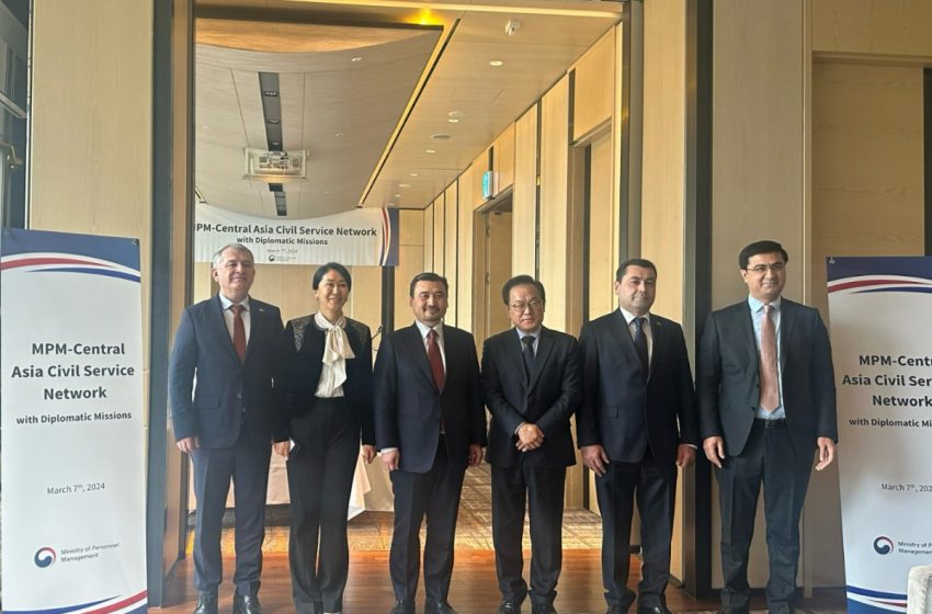  Tajik Ambassador participated in a meeting of Central Asian countries Ambassadors with the Minister of Personnel Management of Korea
