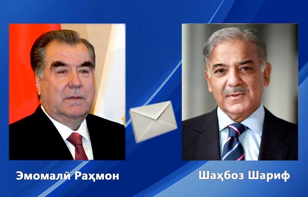  President of Tajikistan Emomali Rahmon Congratulates Shehbaz Sharif on Election as PM of Pakistan