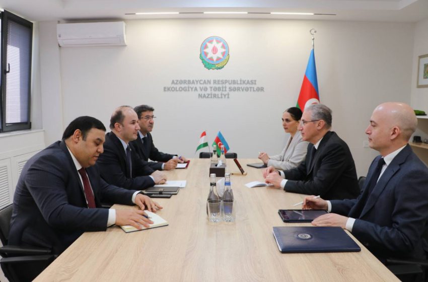  Tajik Ambassador met with Minister of Ecology and Natural Resources of Azerbaijan