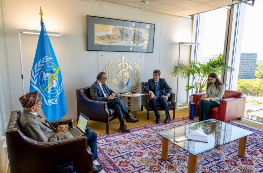  Sharaf Sheralizoda met with the Director General of the World Health Organization