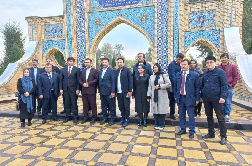 زيارت هیئت گردشگری ایران از آرامگاه «میرسیدعلی همدانی»