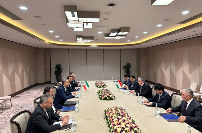  Встреча министров иностранных дел Таджикистана и Ирана