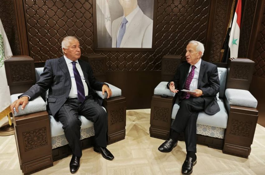  Зубайдулло Зубайдзода встретился с Председателем Федерации торговых палат Сирии