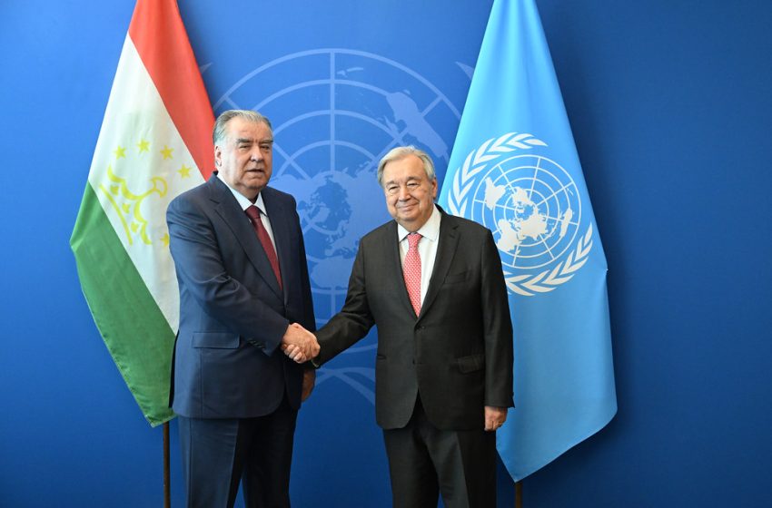  Мулоқот бо Дабири кулли Созмони Милали Муттаҳид Антониу Гутерриш