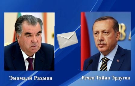  Тожикистон Республикаси Президенти Эмомали Раҳмон Туркия Республикаси Президенти Ражаб Тоййиб Эрдўғонга ҳамдардлик мактуби йўллади