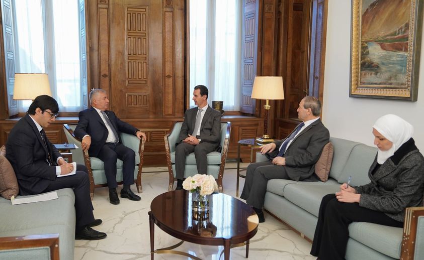  Башар Асад Тожикистон билан алоқаларни кенгайтиришни муҳим деб ҳисоблади