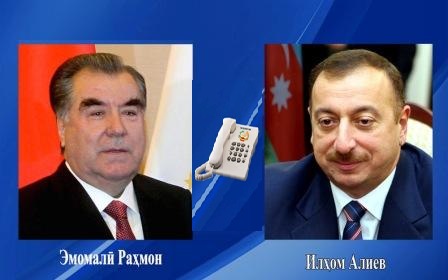  Суҳбати телефонӣ бо Президенти Ҷумҳурии Озарбойҷон Илҳом Алиев