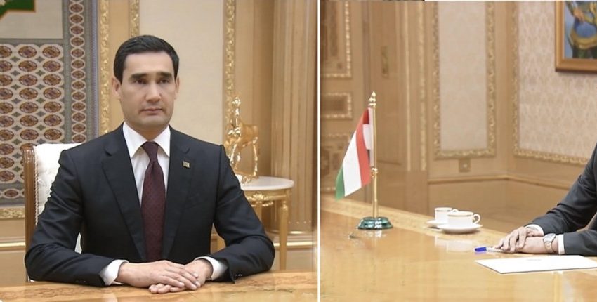  Сафири  Тоҷикистон дар Туркманистон  ба Президенти Туркманистон эътимоднома супорид